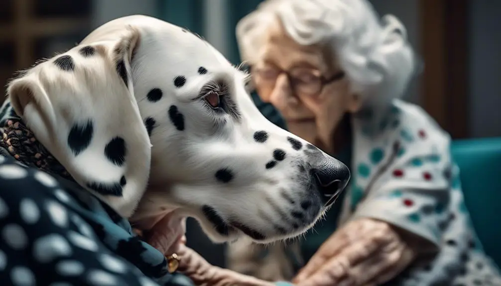 dalmatian therapy dogs bring joy