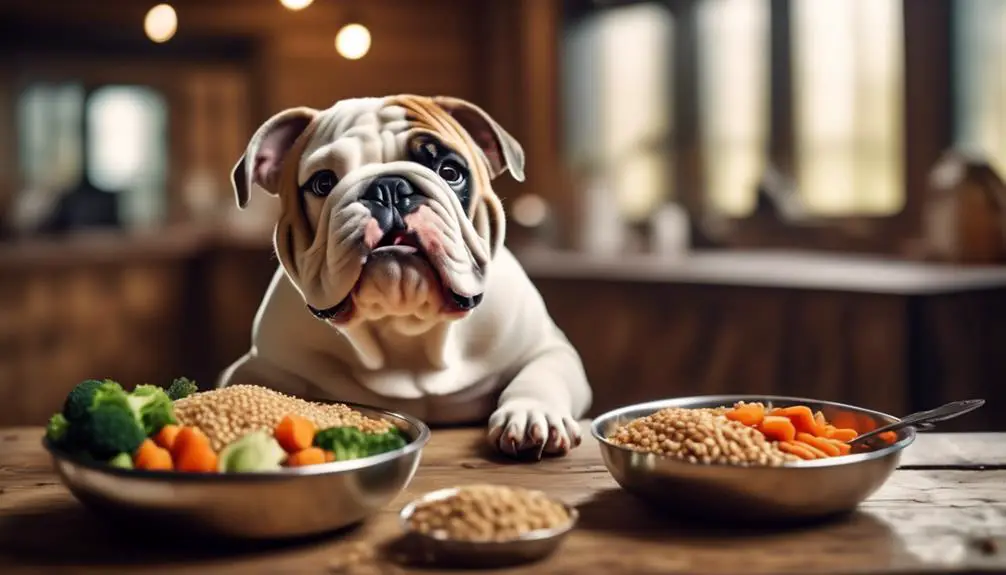 balanced diet for bulldogs