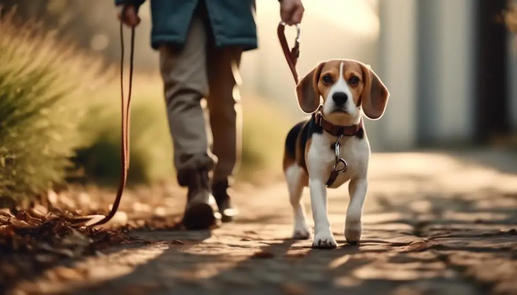 beagle leash training tips