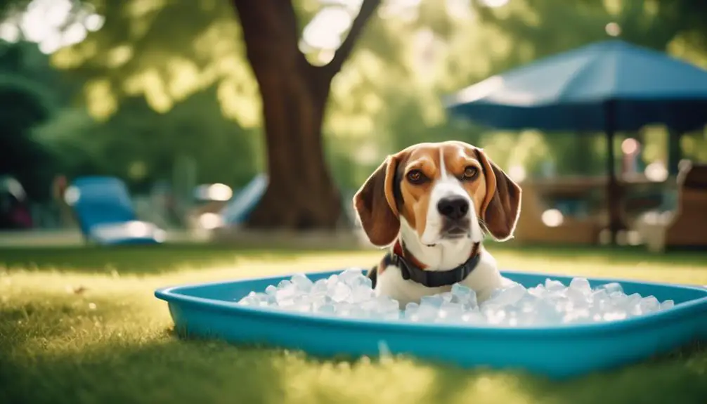 beagles in summer heat