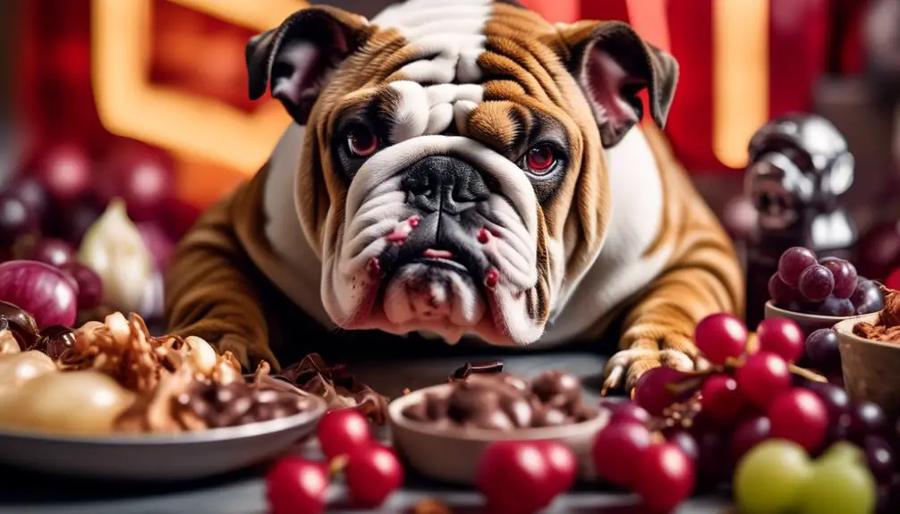 bulldog dietary precautions listed