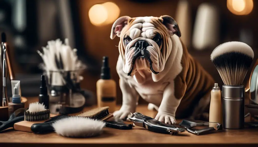 bulldog grooming tool selection