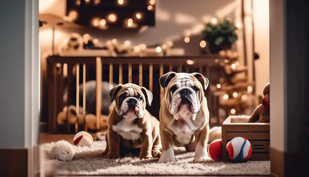 bulldog puppy home safety