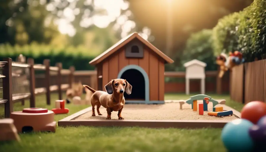 dachshund friendly outdoor space