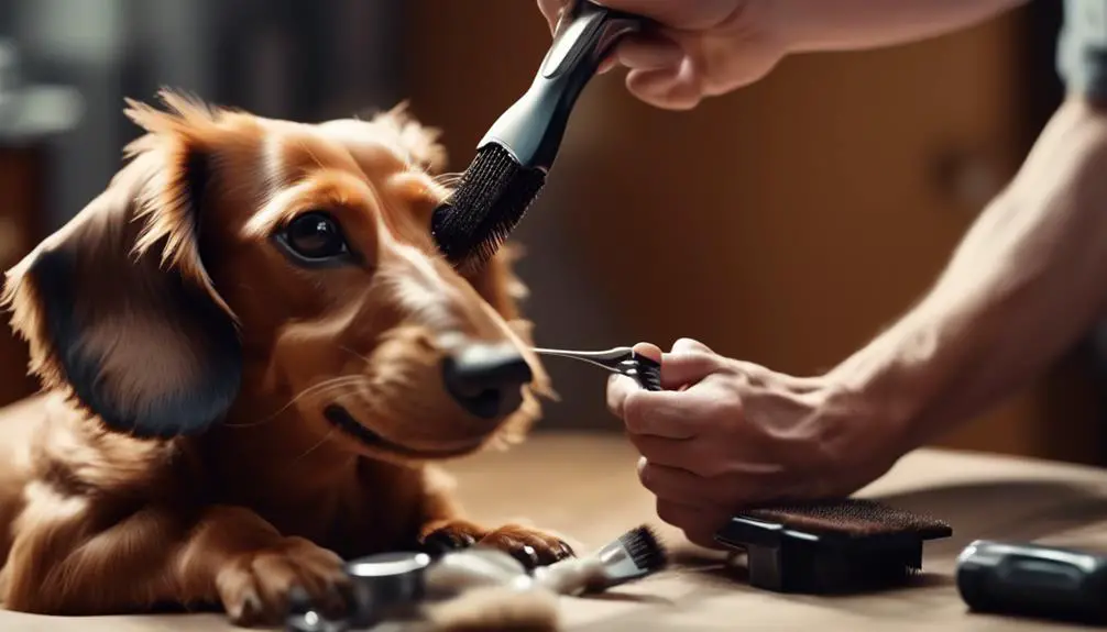 dachshund grooming from head to tail