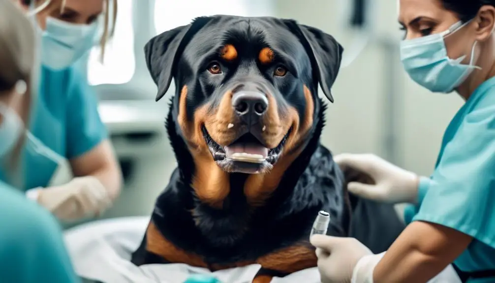 elderly rottweiler veterinary care