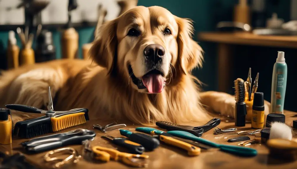 essential grooming tools for golden retrievers