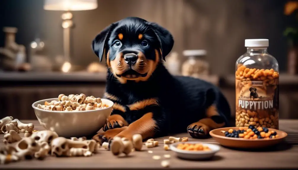 feeding rottweiler puppies properly