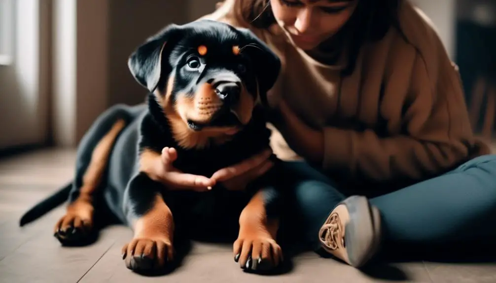 forming bond with rottweiler