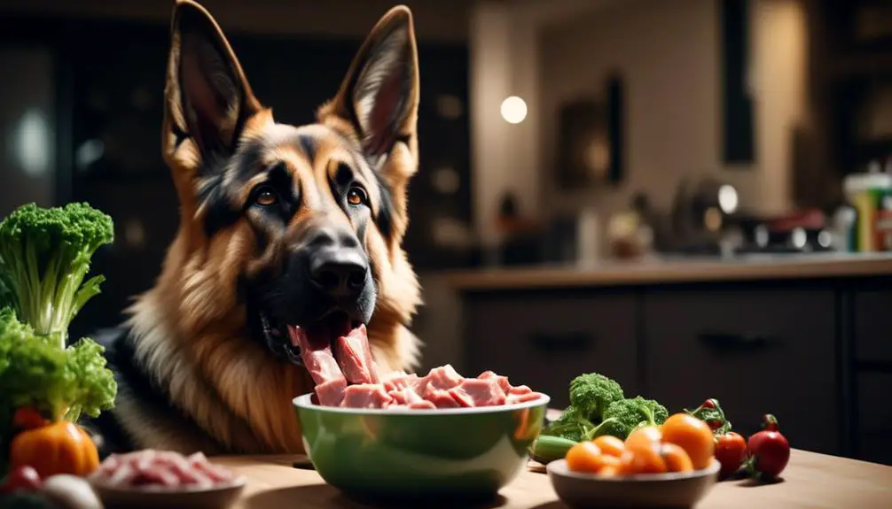 german shepherd diet planning