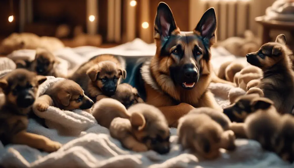 german shepherd litter s well being