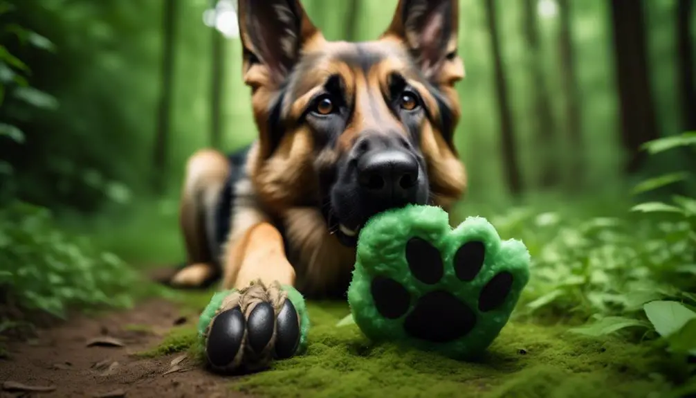 german shepherd paw care