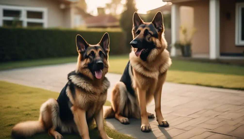 german shepherd protection vs family