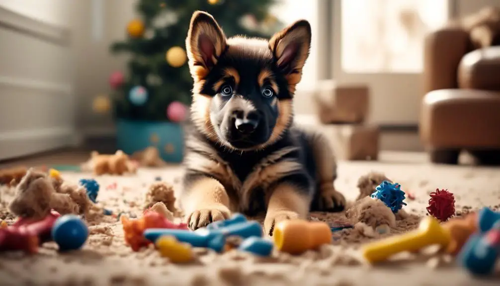 german shepherd puppy development