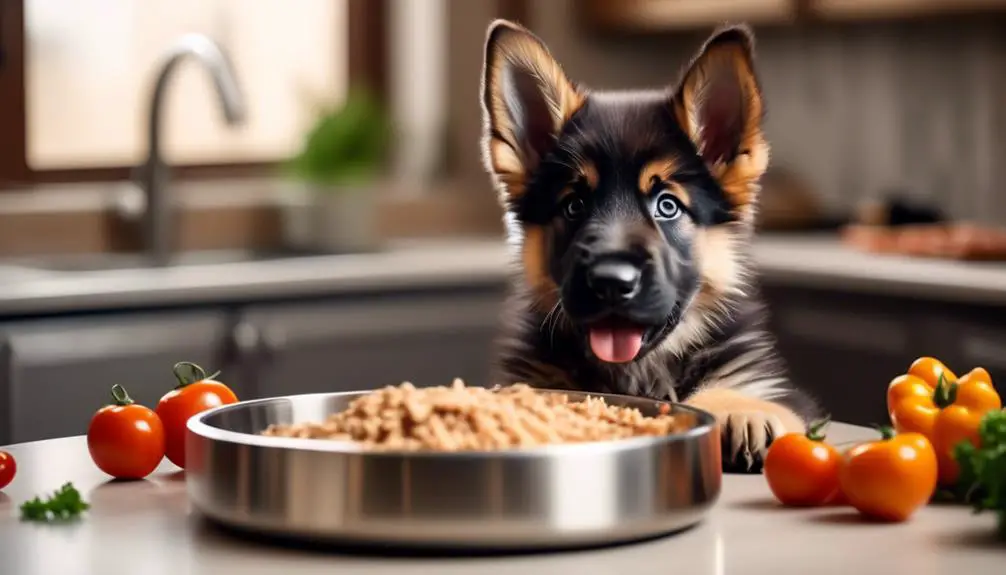 german shepherd puppy nutrition