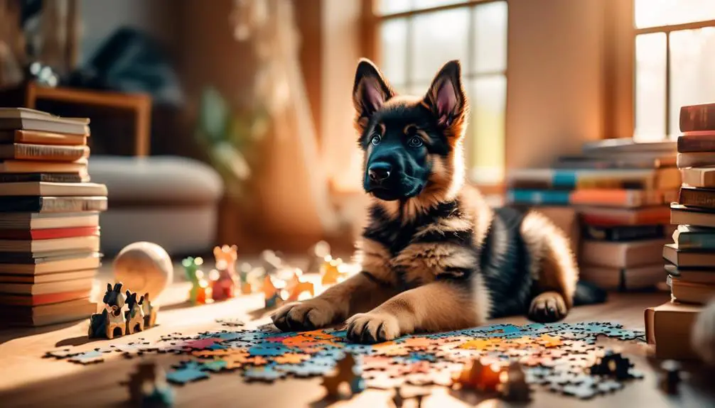 german shepherd puppy s mental stimulation