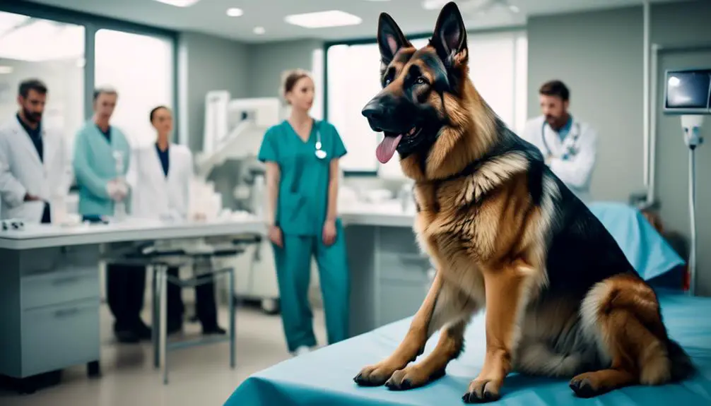 german shepherd vet selection