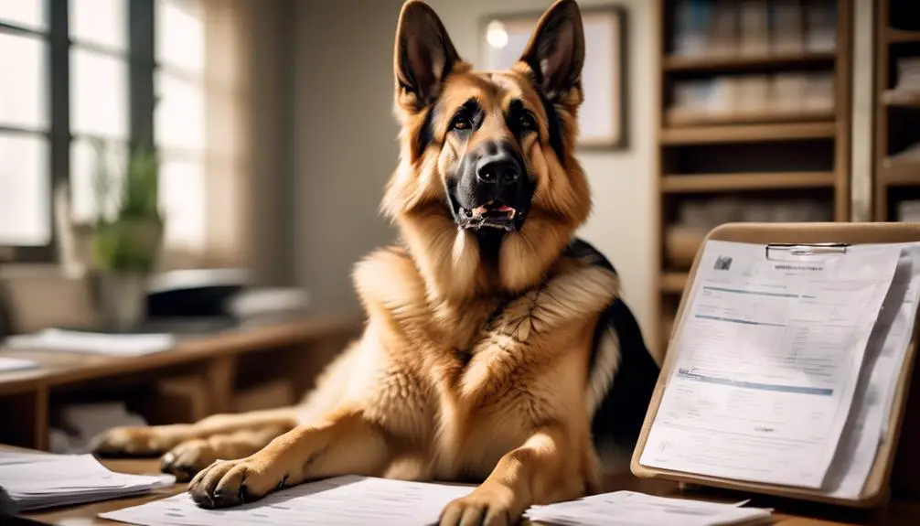 german shepherd veterinary history