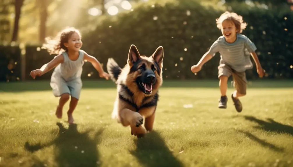 german shepherds and children strong relationships and safety measures