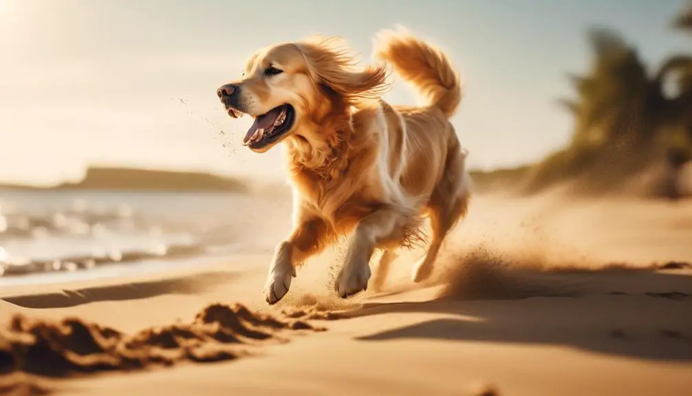 golden retriever s high energy