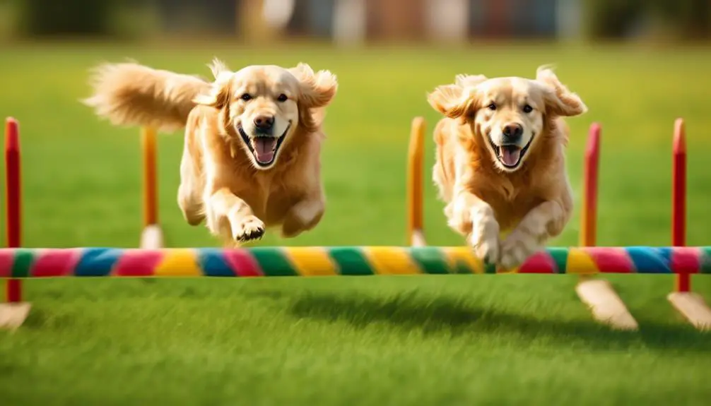 golden retrievers excel in agility training