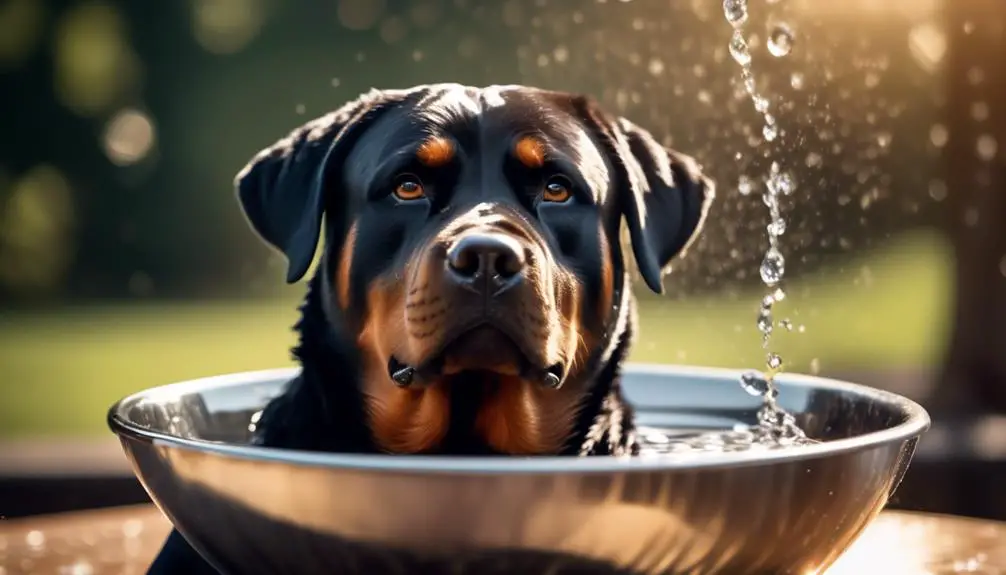 hydration for rottweiler well being