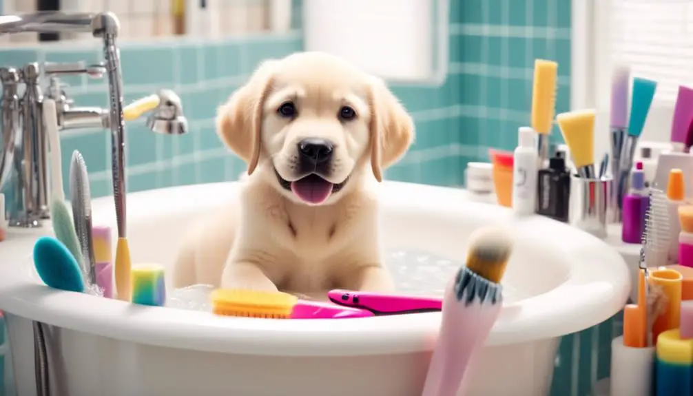 labrador grooming starting early