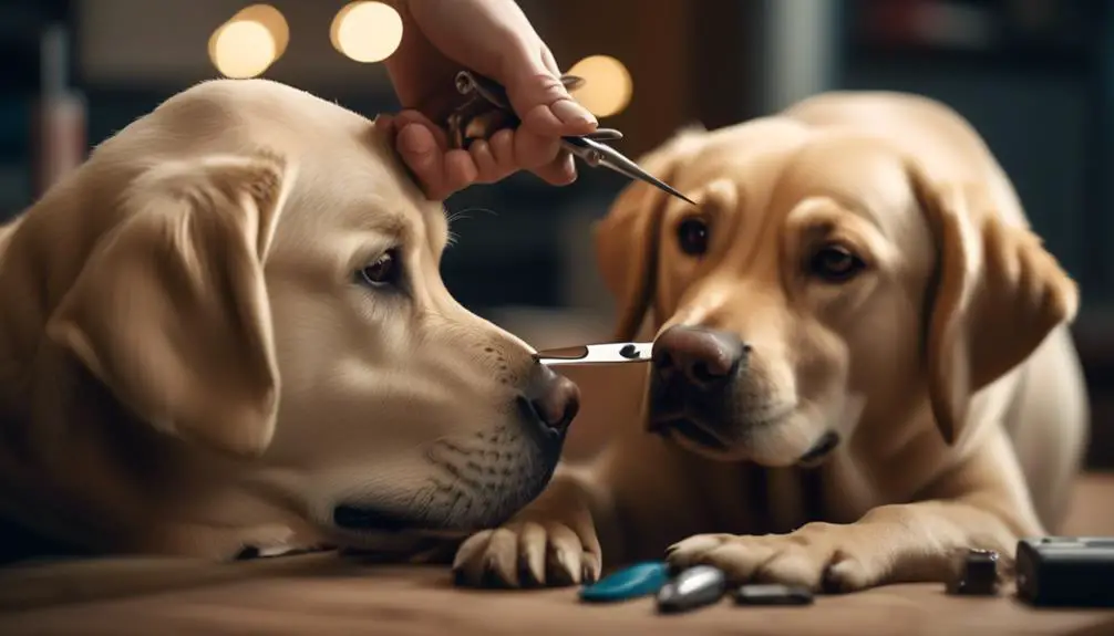 labrador paw nail care