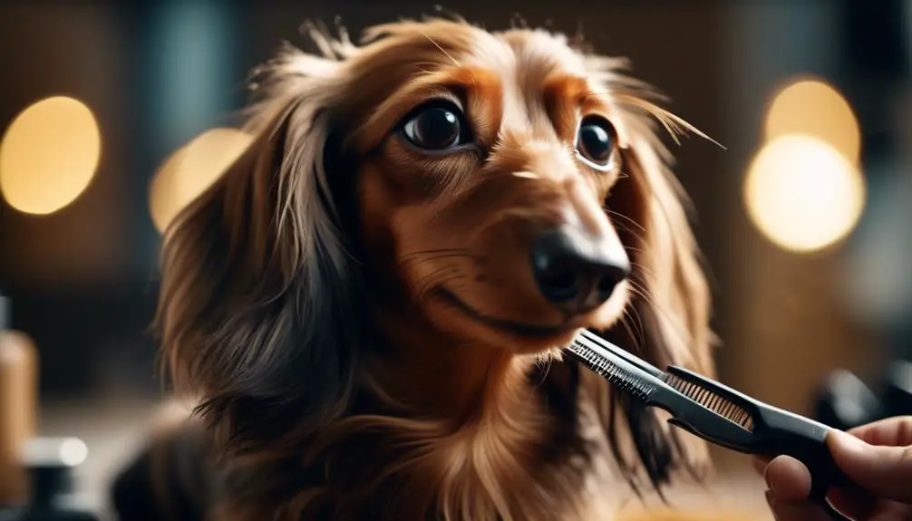 long haired dachshund grooming tips