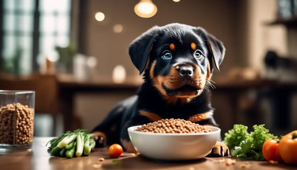 optimal diet for rottweilers