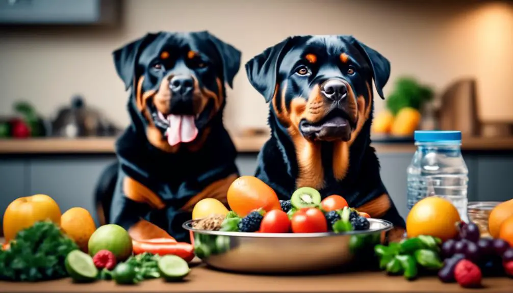 optimal nutrition for rottweilers