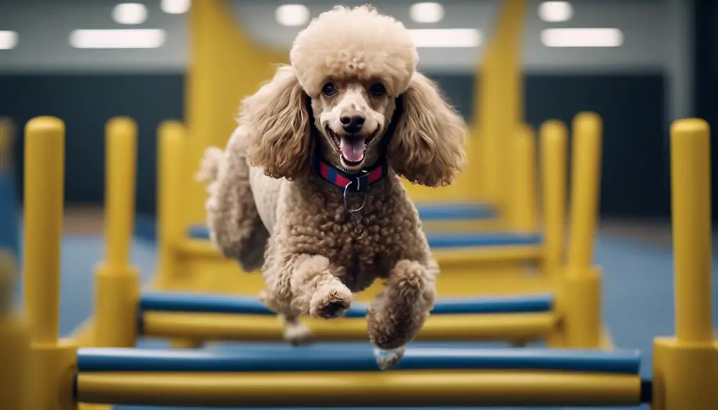 poodle agility training indoors