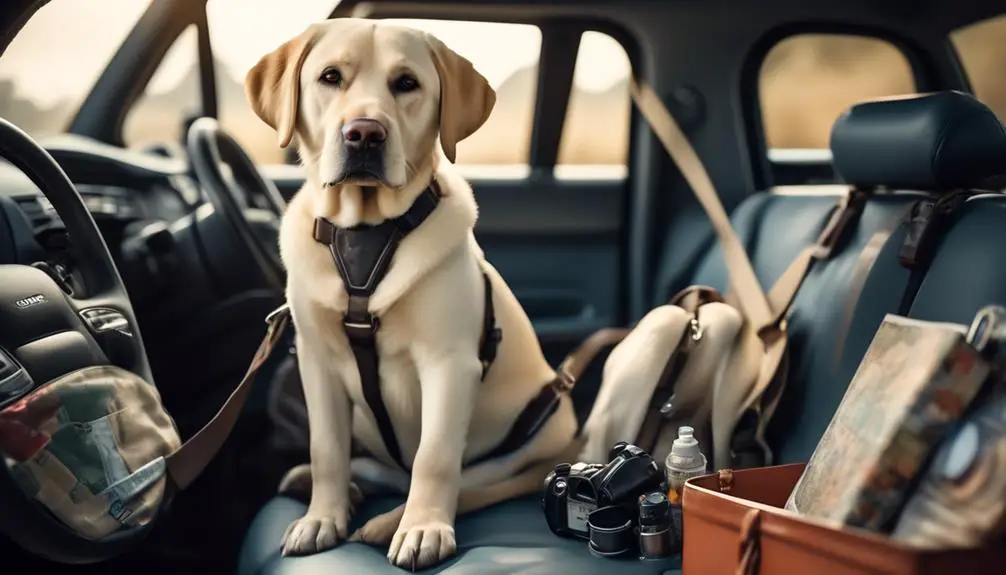 preparing labrador for travel