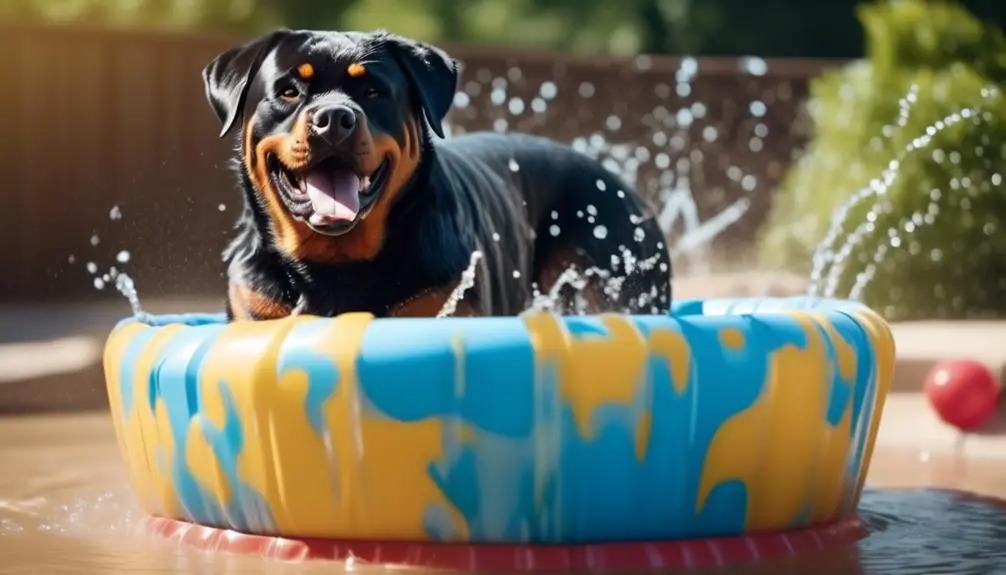 rottweiler exercise in heat