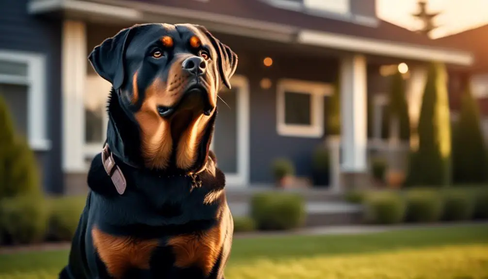 rottweiler trained for protection