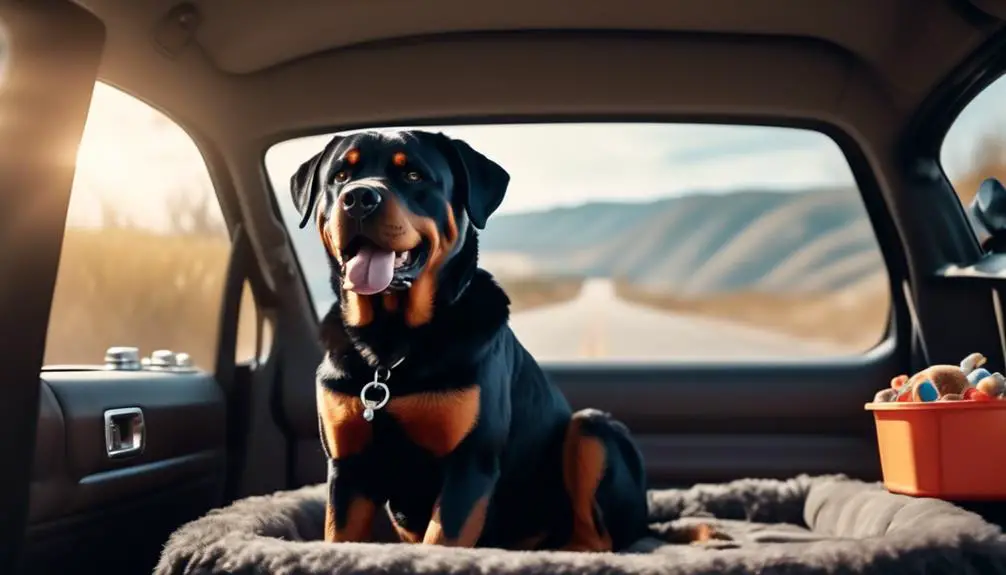 rottweiler travel safety tips