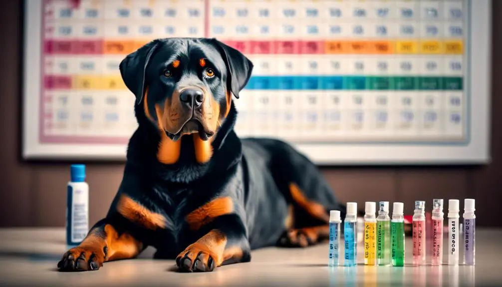 tailored vaccination schedule for rottweilers