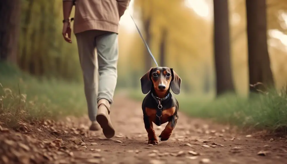 training dachshunds to walk