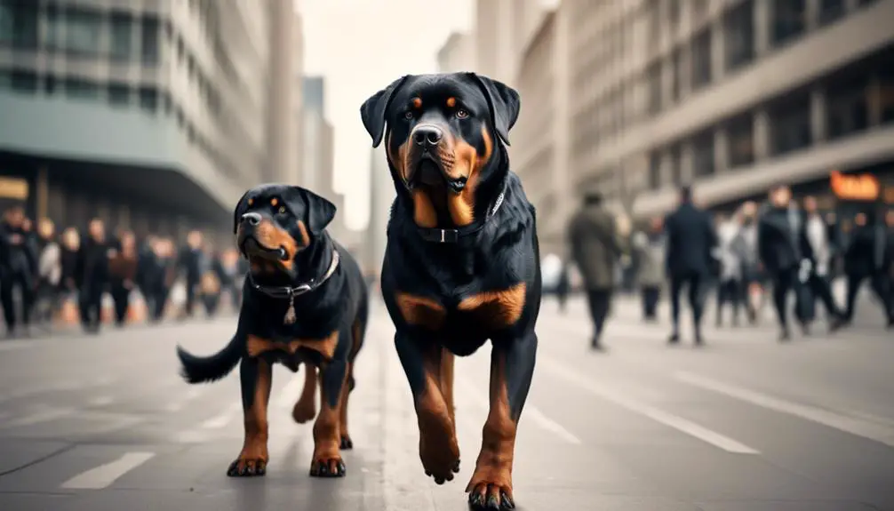 urban living with rottweilers